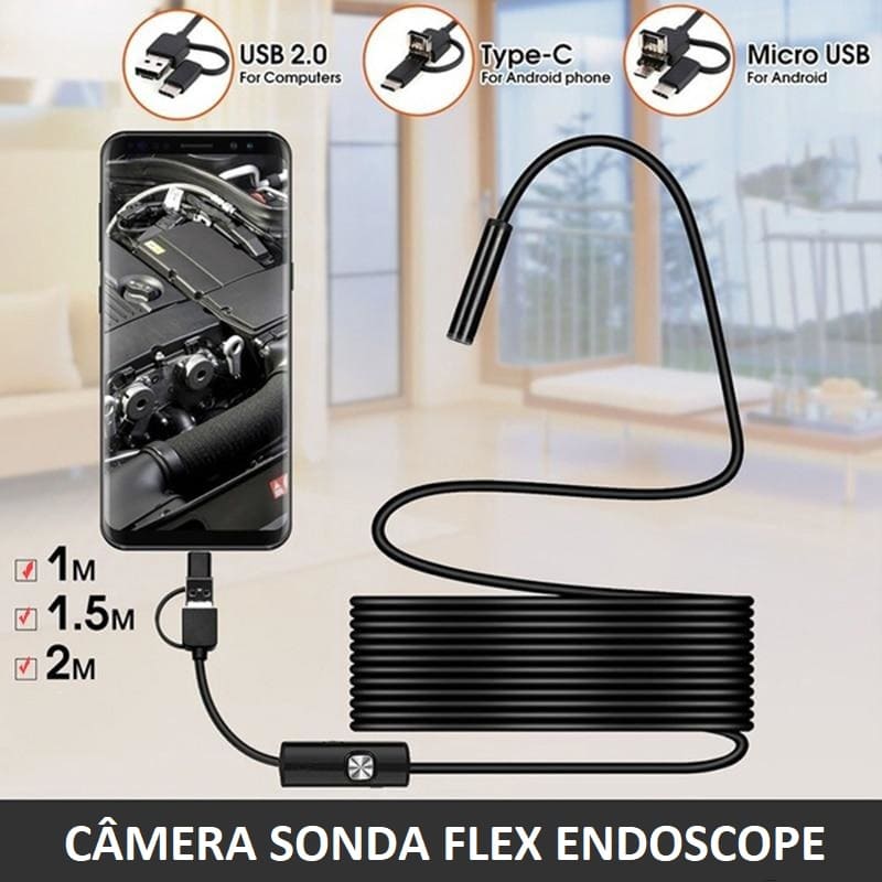 Câmera Endoscópica Sonda Flex Endoscope Original