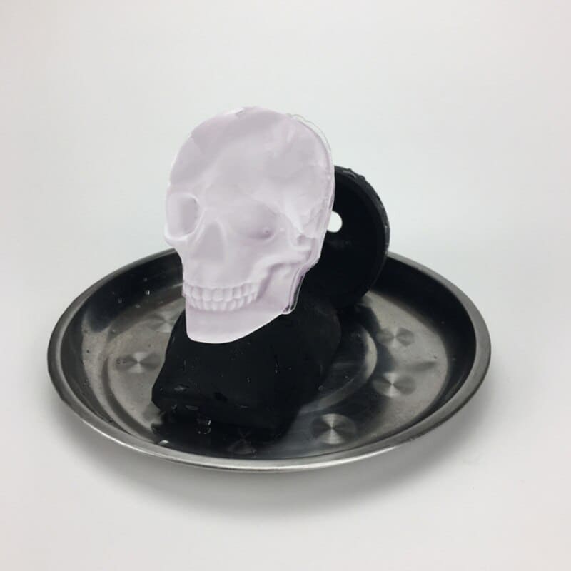 Molde de Silicone para Gelo Kit de Formas Caveira 3D White Skull