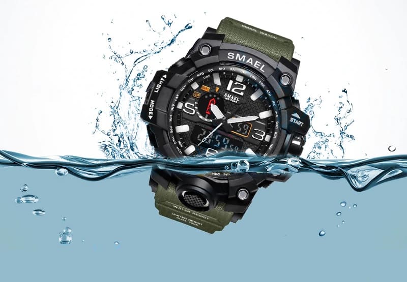 Relógio Militar Sport Smael WR à prova d'água