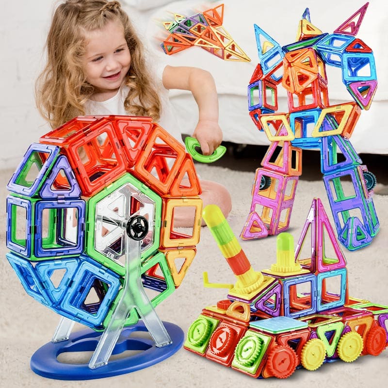 Blocos De Montar Infantil Brinquedo Educativo 96 Peças - Casa Mix