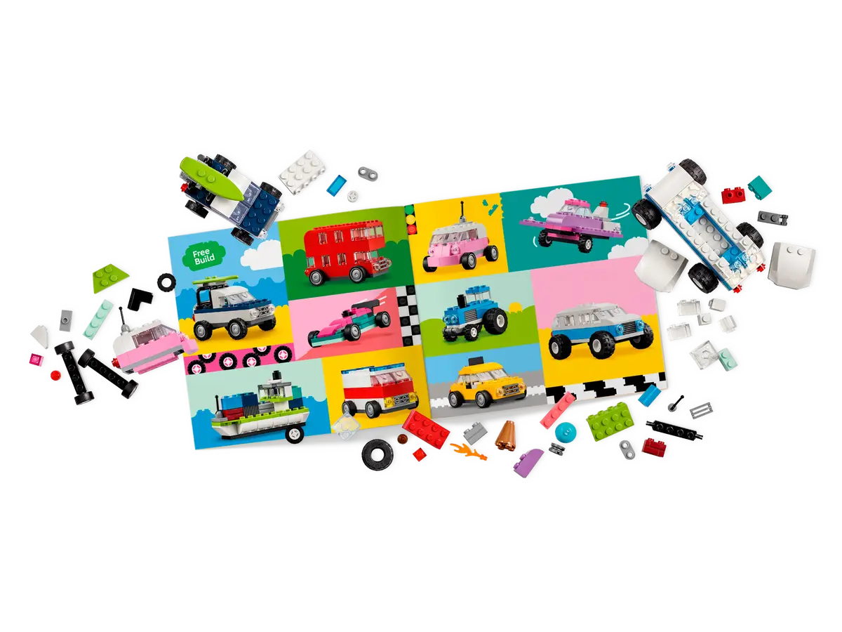  LEGO Classic 30510 90 Years of Cars 71 Piece Iconic Cars Toy  Set Polybag with 4 Mini Build Cars for Builders Aged 4 and Up, Multicolor :  Toys & Games