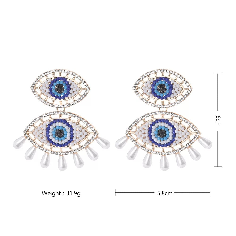 gucci eye earrings