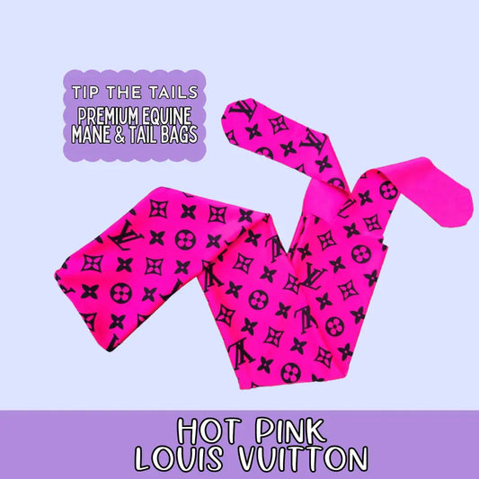 Hot Pink LV Tail Bag  Handmade By Tip The Tails