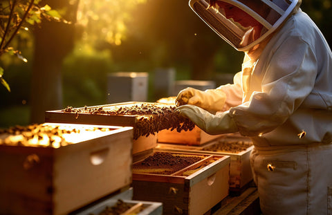 Woman Organic Bee keeper