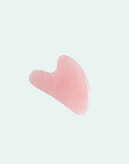 rose quartz gua sha tool