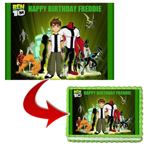Ben 10 Omniverse Edible Cake Image Topper 3 - can be personalised! - The  Monkey Tree