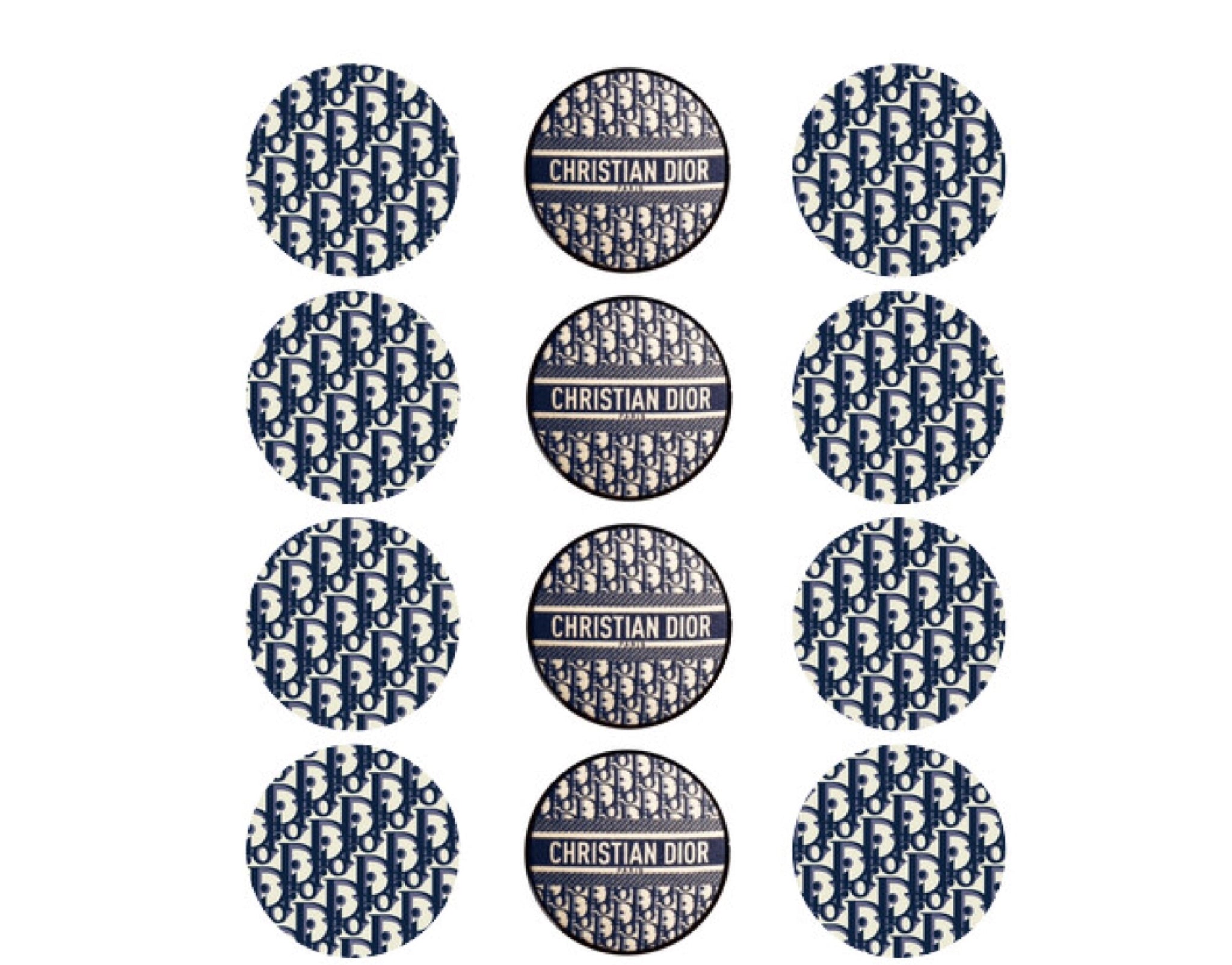12 PRE CUT Blue CD Inspired EDIBLE Icing Cupcake Toppers – House of Cakes