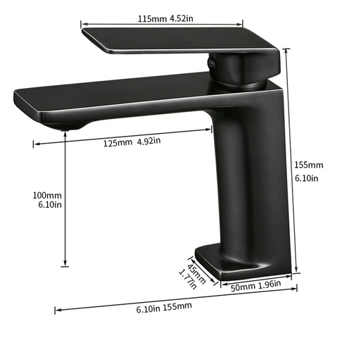 Mary Bathroom Faucet Dimensions.