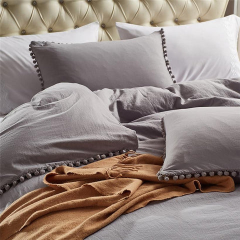 Light Gray Aramis duvet cover set.