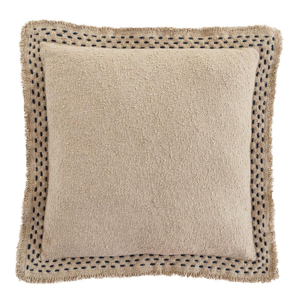 Pillow cover combo #1, cream and woven beige stripe pillow cover, eart –  Cotton+Co. Spokane