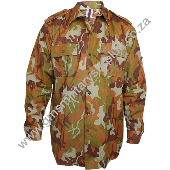 Romanian Army Camo Field Shirt from Hessen Surplus