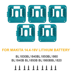 1/5PCS Battery Holder Storage Rack for Dewalt 18V 20V Li-ion Battery DCB203 DCB205,Wall Mount Battery Dock for Workbench in USA - NIFDO