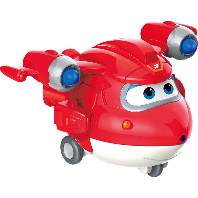 Super Wings - 2" Transform-a-Bots 4 Pack: Supercharged Donnie, Supercharged Jett, Supercharged Astra, & Sunny