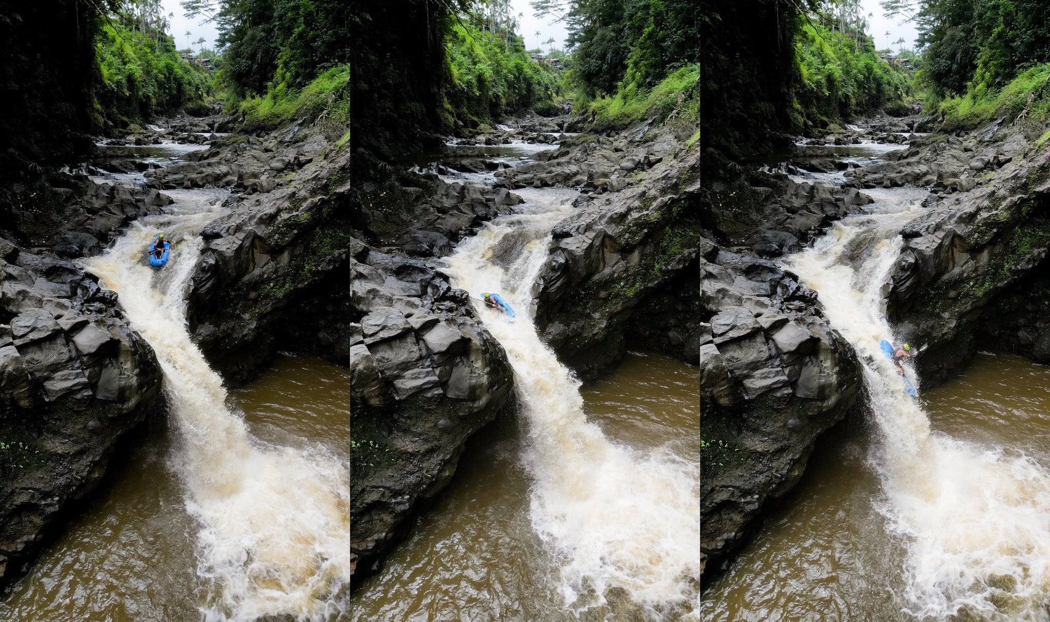 Triple drop waterfall sequence