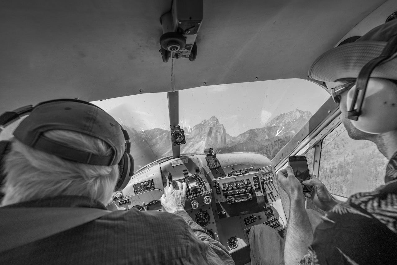 Flying into the cirque of the unclimbables