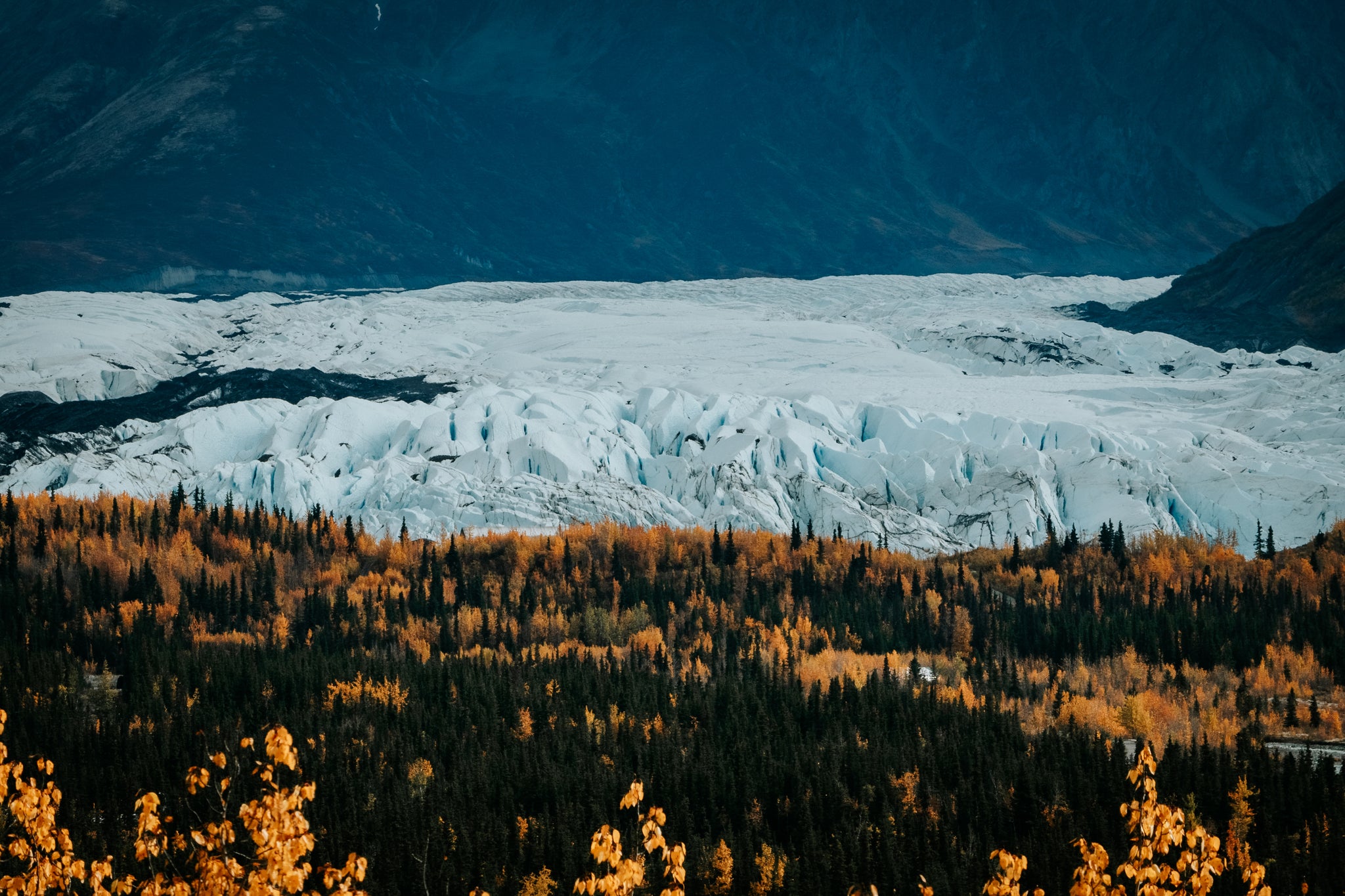 Tyler Stallings glacier in Alaska packraft trip