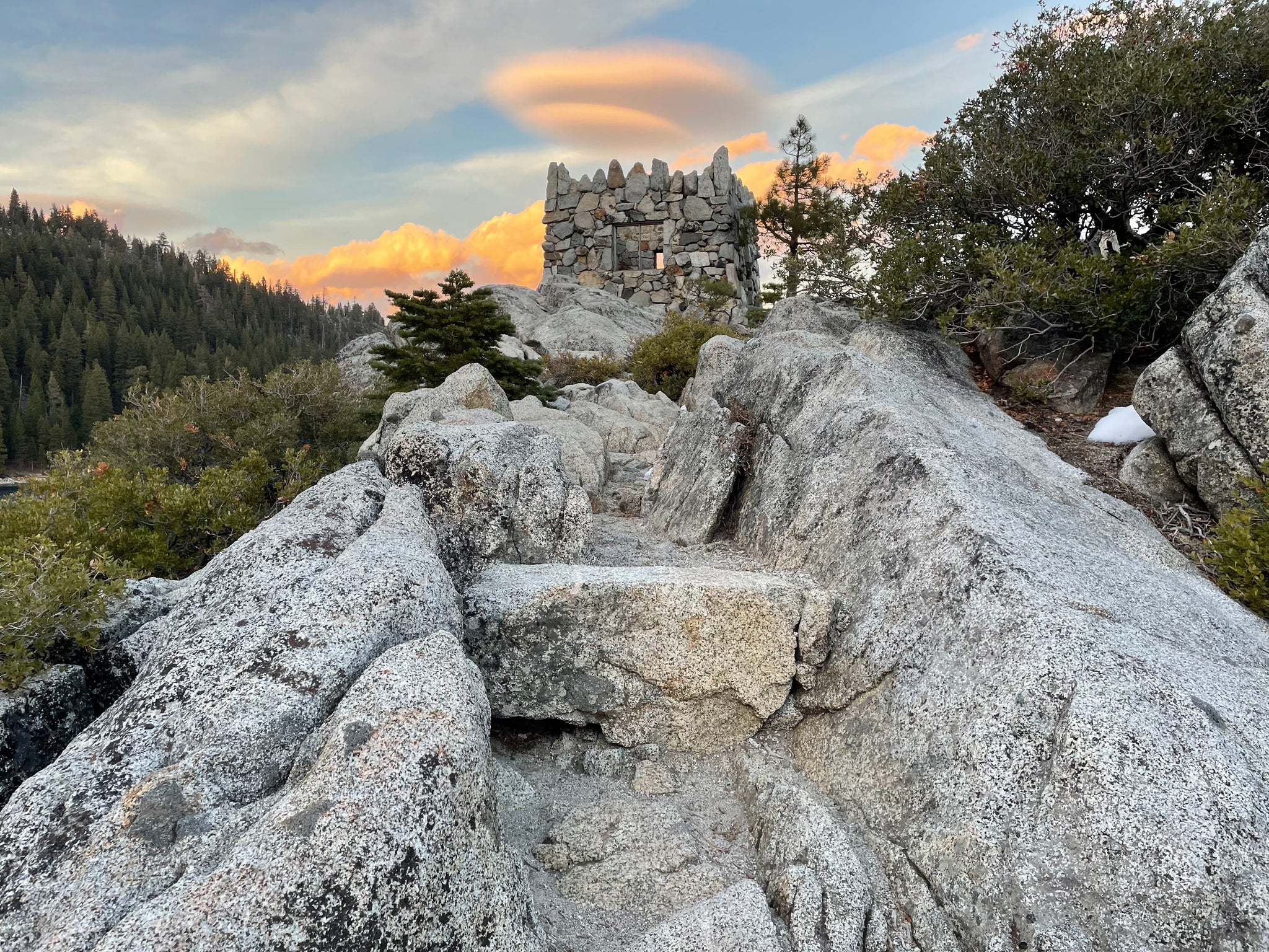 Hiking to the castle