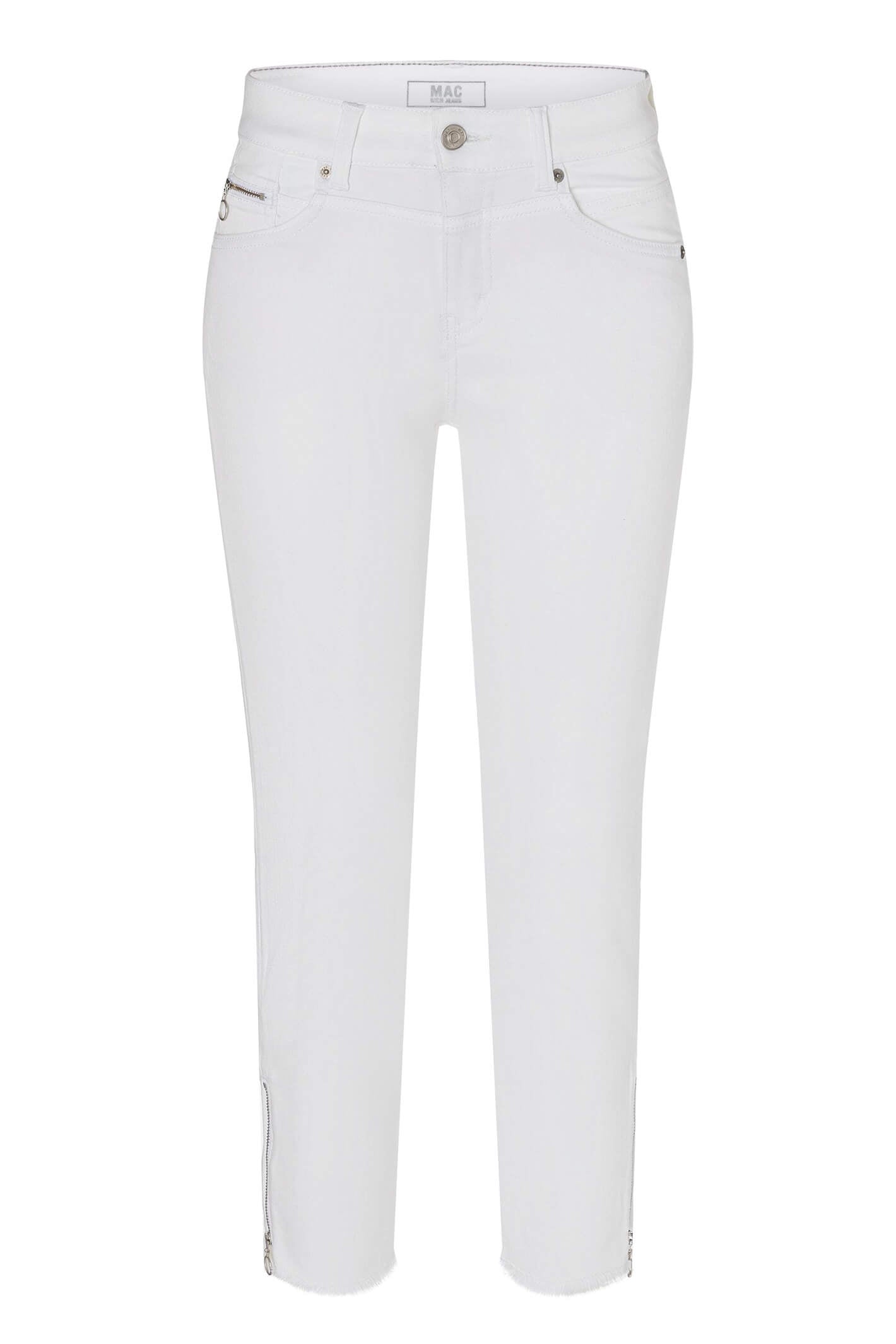 MAC Rich Slim Chic 5755-90-0389L D010 White Denim Jeans | Olivia Grace ...