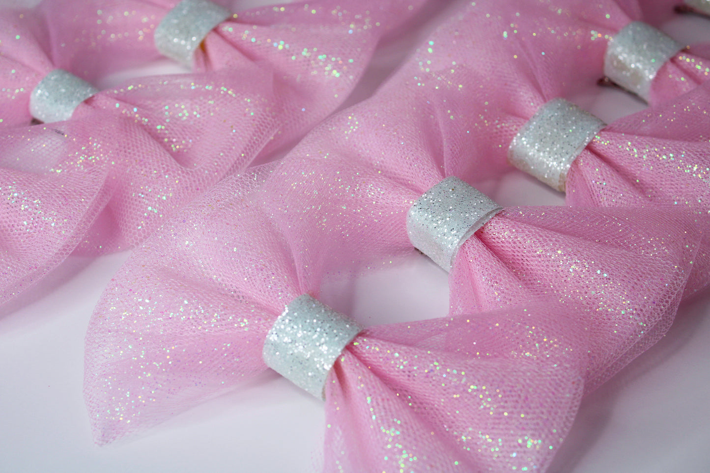 Pink Twinkle Fairy Dust - Hair Bow Pin & Clip