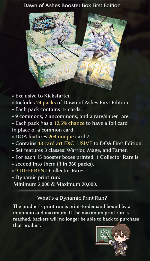 Grand Archive Dawn of Ashes Kickstarter Booster Box - In Stock