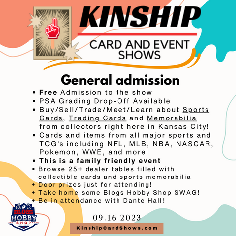 general admission tickets for kinship card show