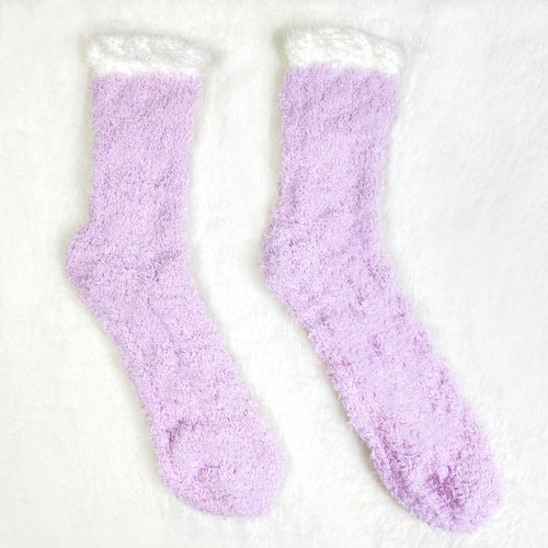 Aqua Blue Fluffy Socks – Lazy Dolphins