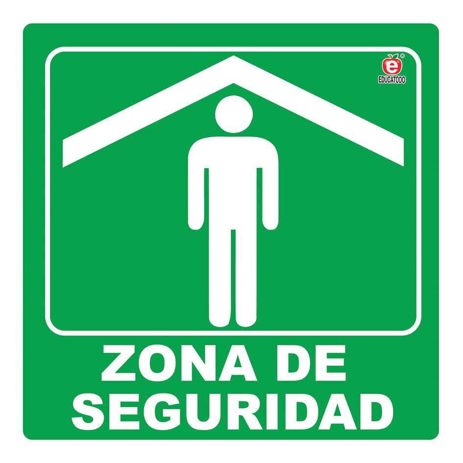 Señal Individual Zona De Seguridad | Educatodo