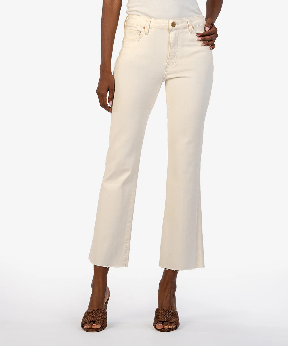 KUT FROM THE KLOTH KELSEY HIGH RISE ANKLE FLARE W/RAW HEM