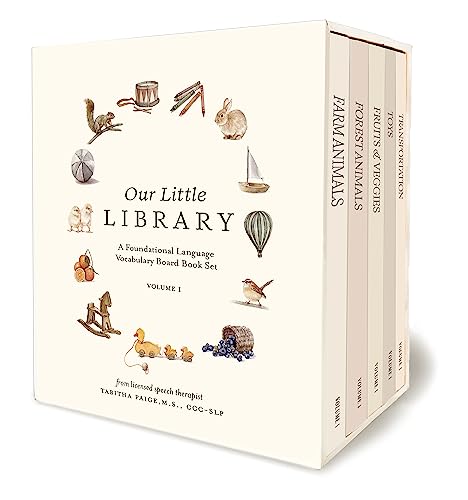 Our Little Library: A Foundational Language Vocabulary Board Book Set for Babies