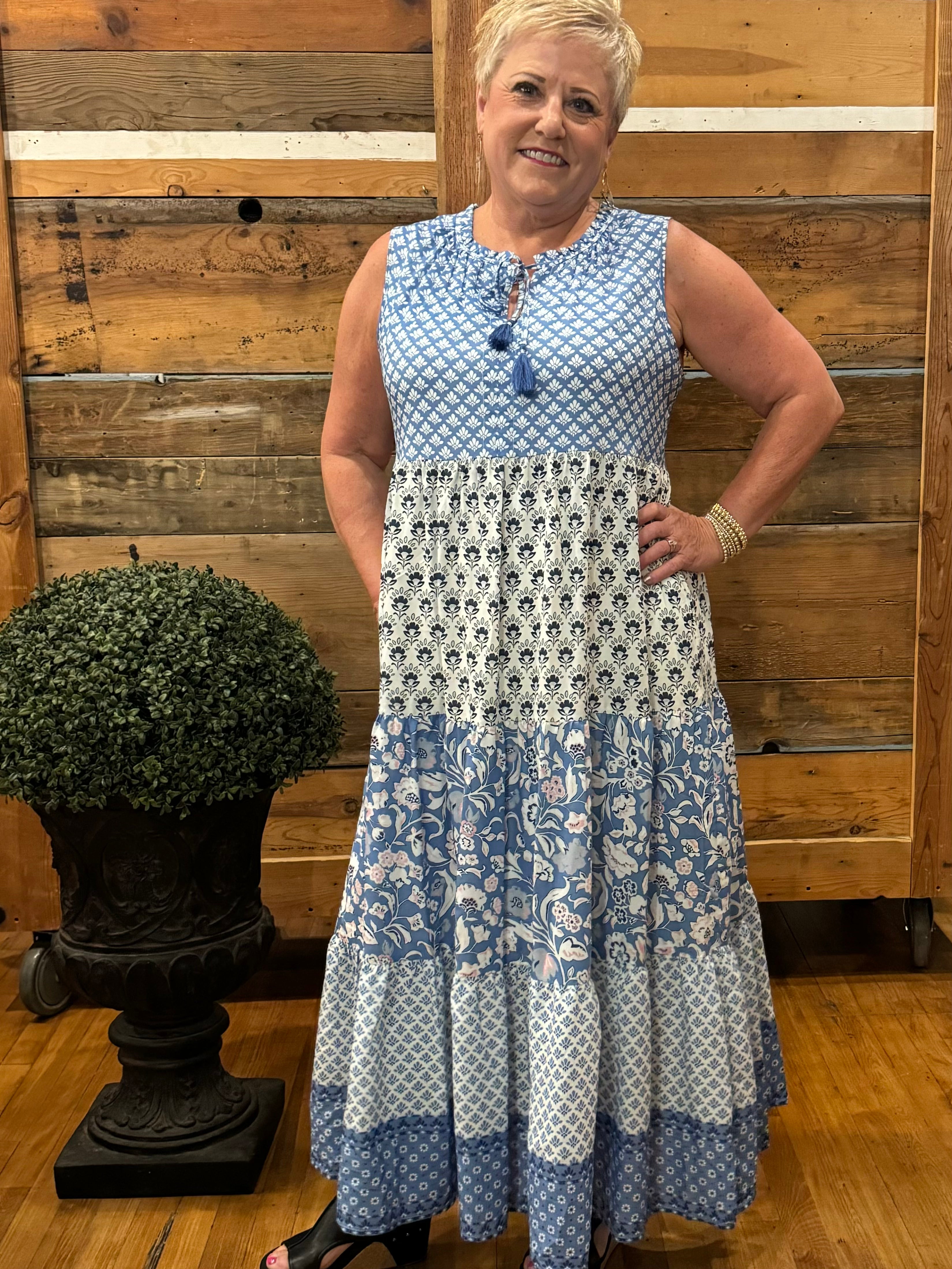 Sleeveless Tiered Dress