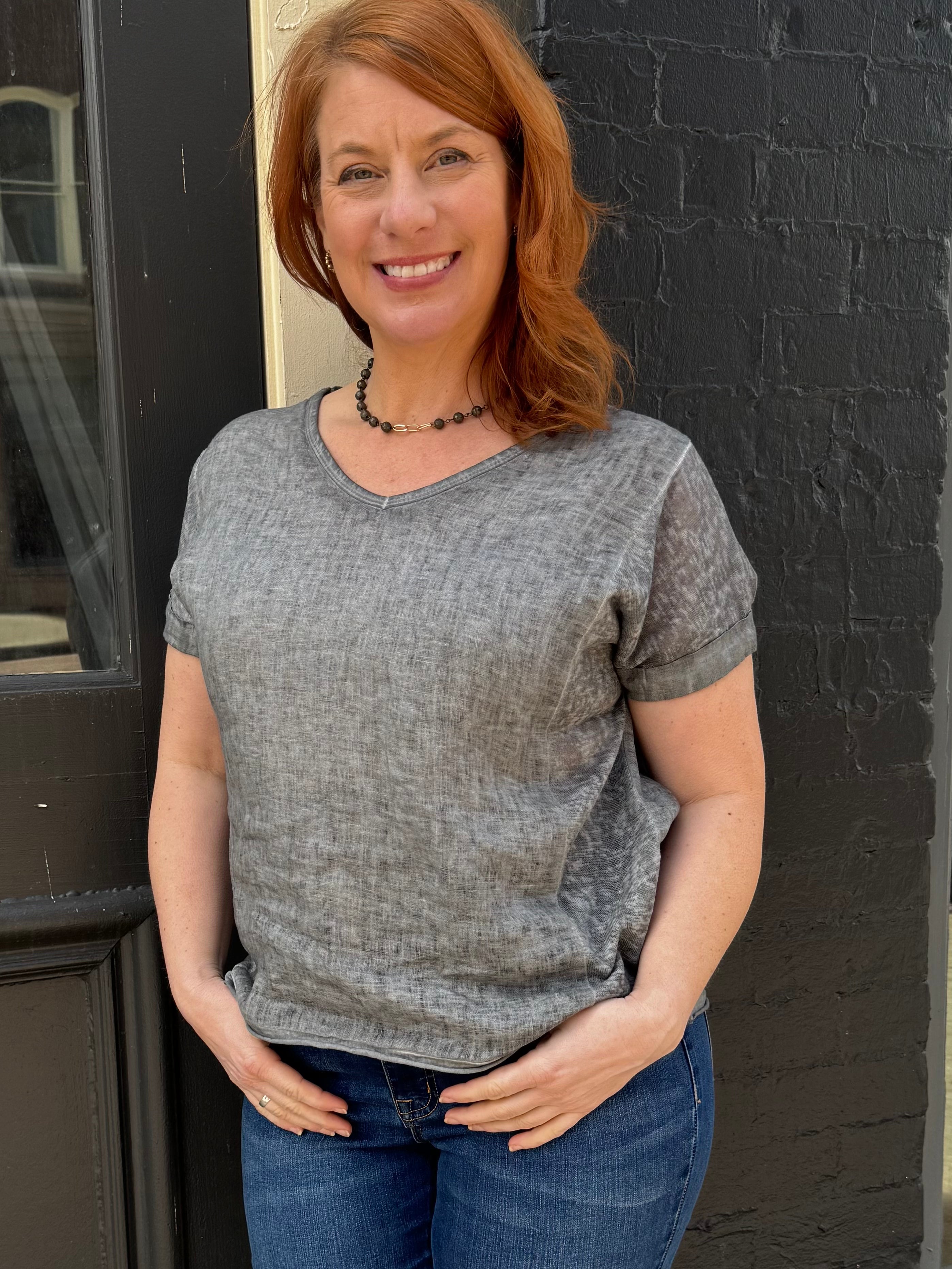 V-neck Tee