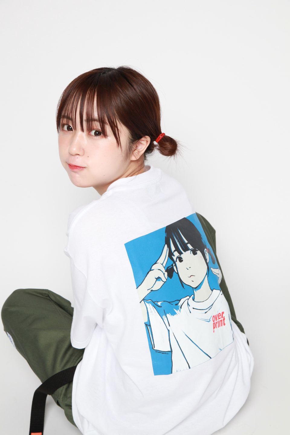 美品 overprint POP ART Tee Ver.2 なえなの 黒×黄