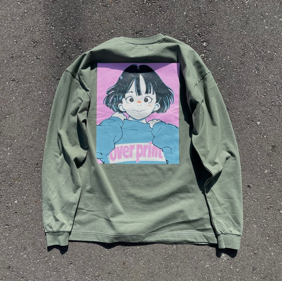 Overprint POP ART LS Tee Ver.3 (んぱ) ブランド品専門の