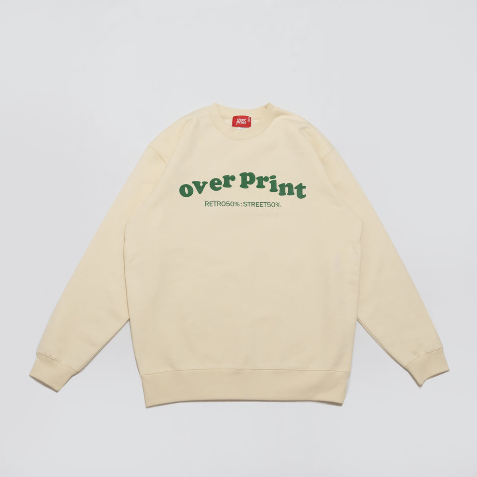 Over Print Eyes Sweatshirt (Charcoal) – Noirnblanc Limited