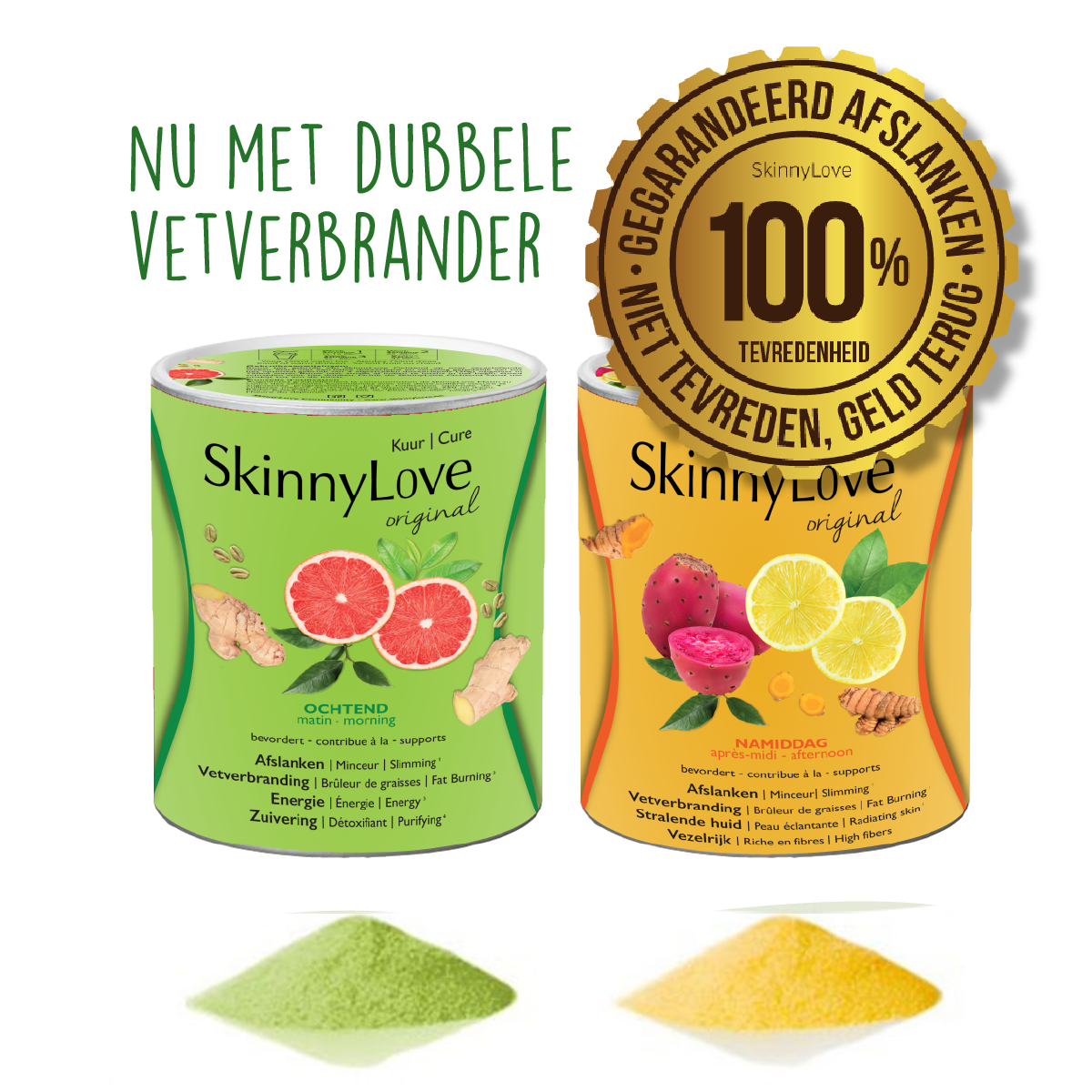 SkinnyLove ORIGINAL vermageringskuur (2x 500g) incl. garantie