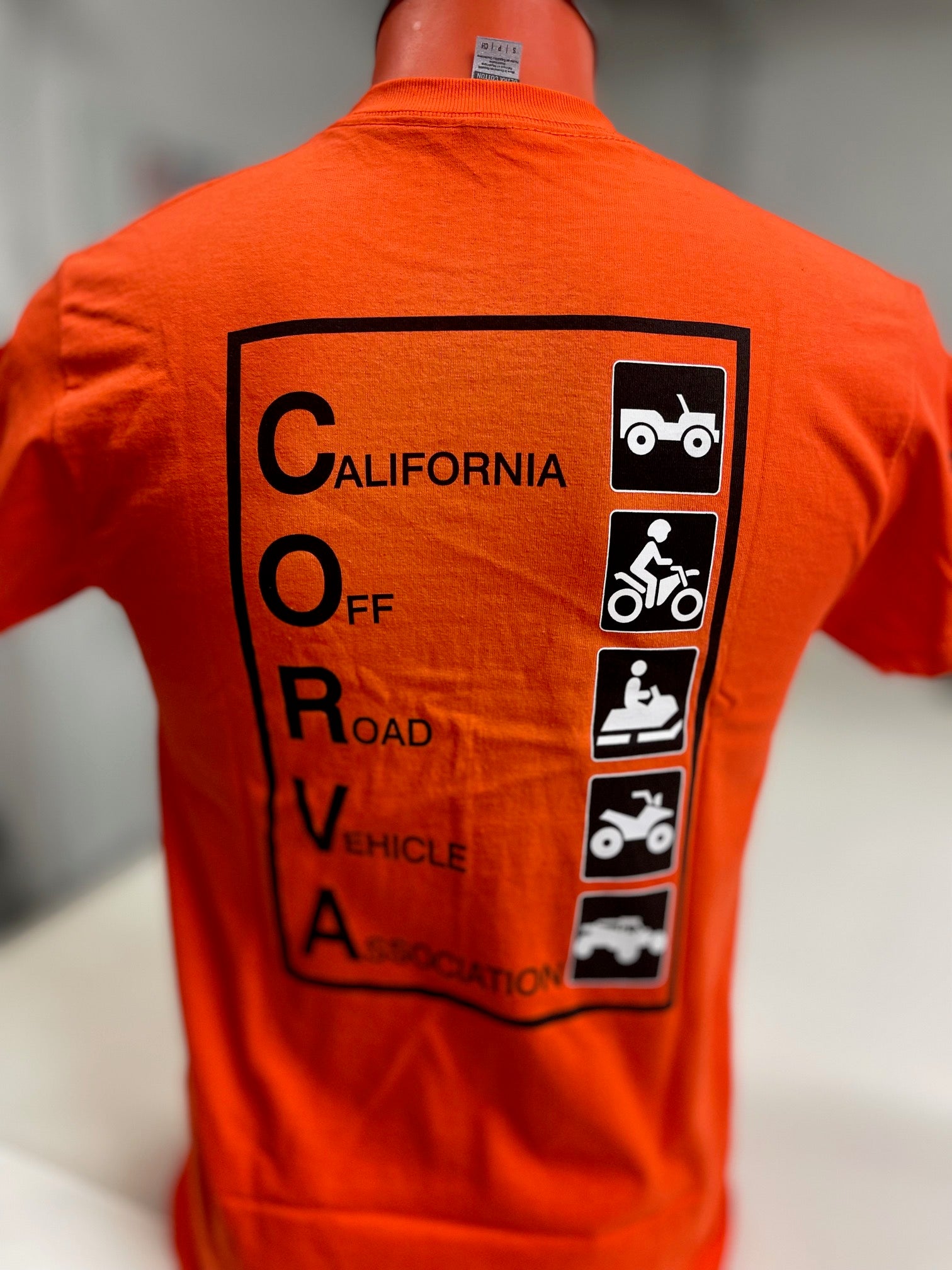 CORVA - OFF ROAD TEE - ORANGE - CORVA Donation Store product image