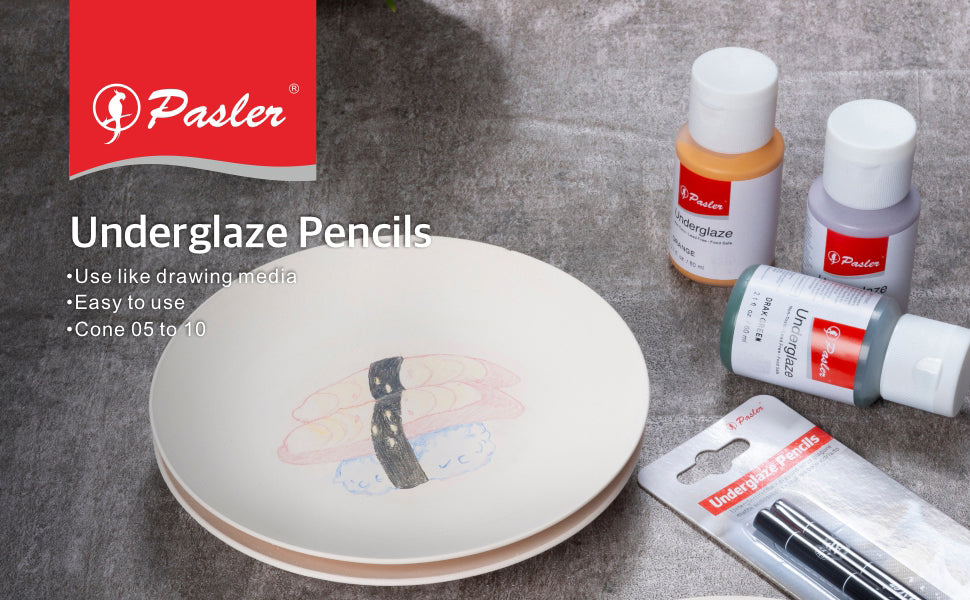 Pasler Underglaze Pencil set,Underglaze Pencils for bisque or