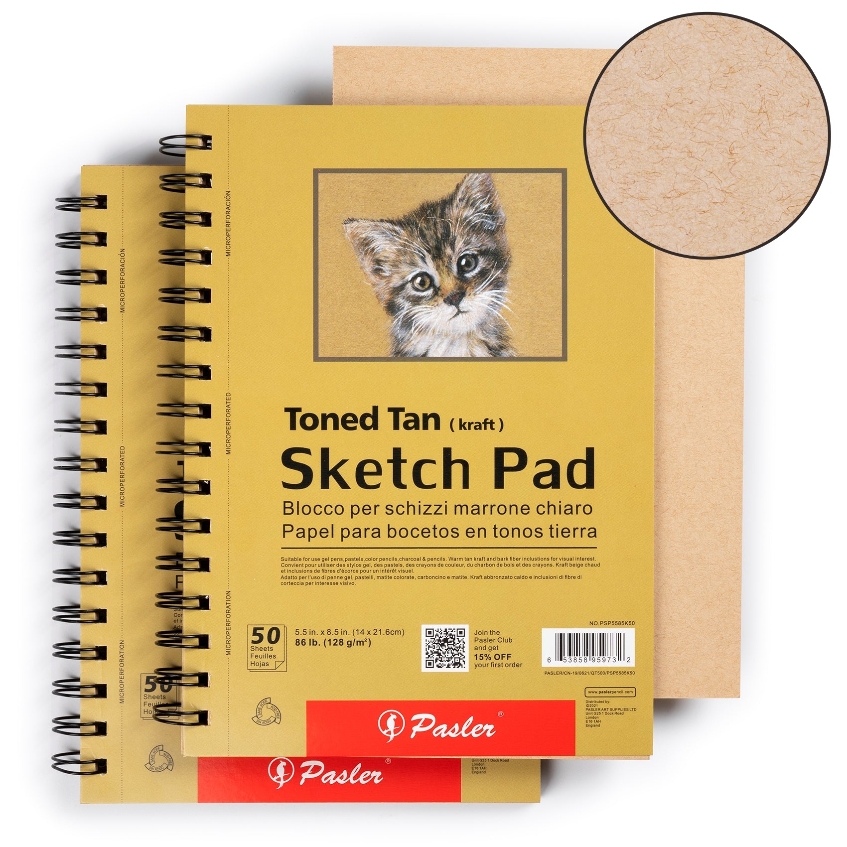 Sketchpads White, Toned Tan, Black (Pack of 3) - shop.nil-tech