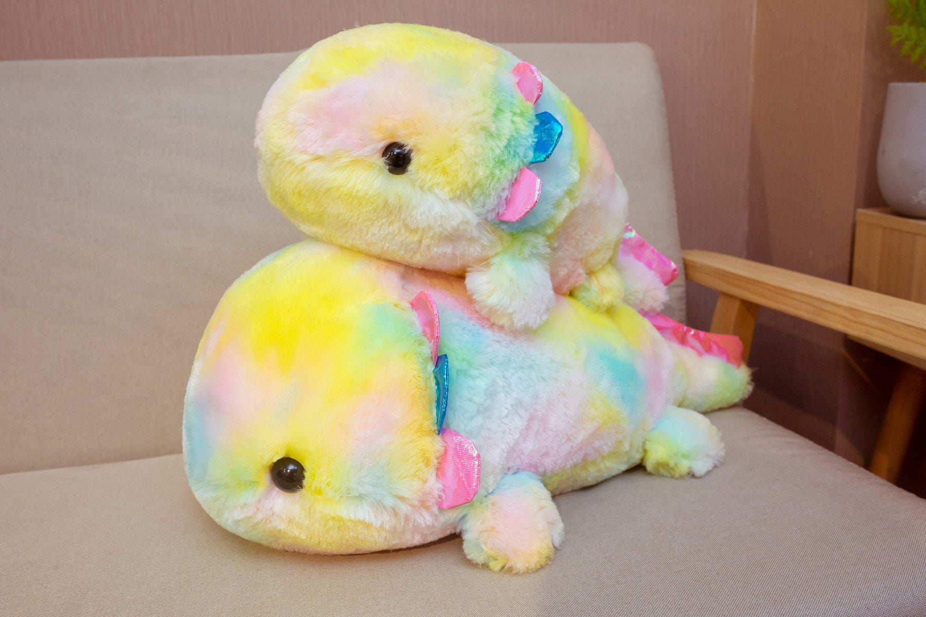 rainbow axolotl plush