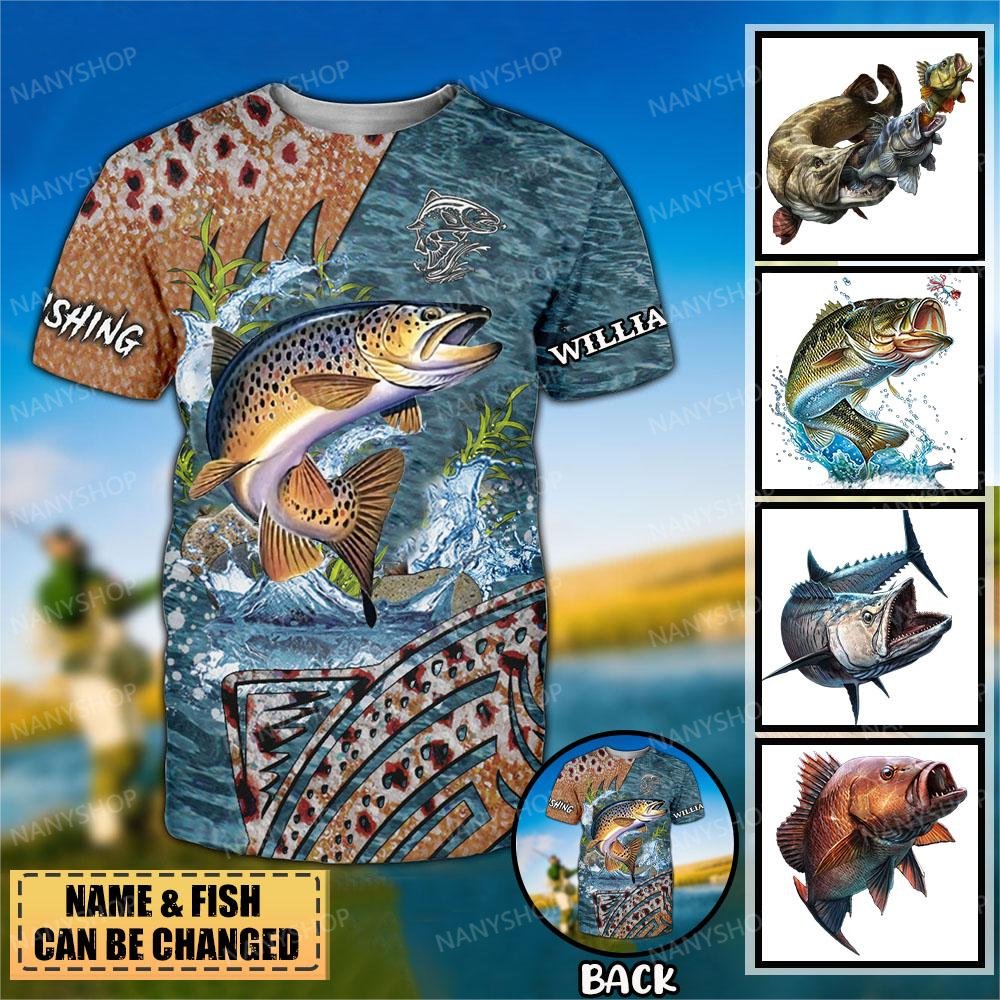 Personalized Fishing Lovers T-shirt V2