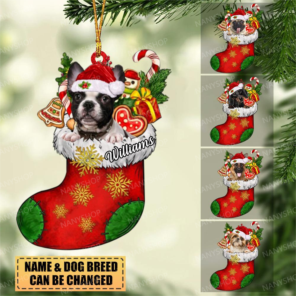 Personalized Dog Sleeping In A Tiny Cup Christmas Holiday-Two Sided Or -  nany_shops
