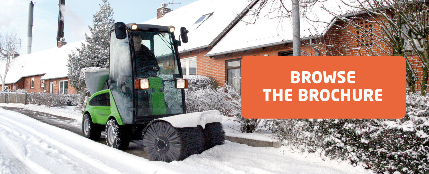 Ruck Engineering | Egholm Park Ranger 2150 with Snow Sweeper and Salt Spreader attachments