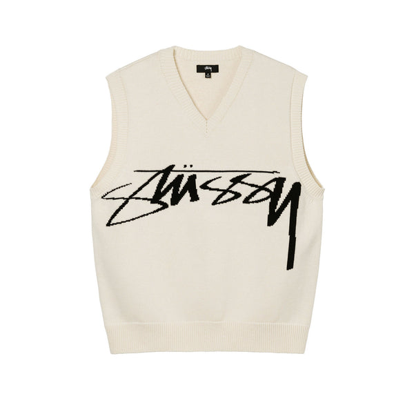 stussy photo jacquard vest L カールラガーフェルド ステューシー