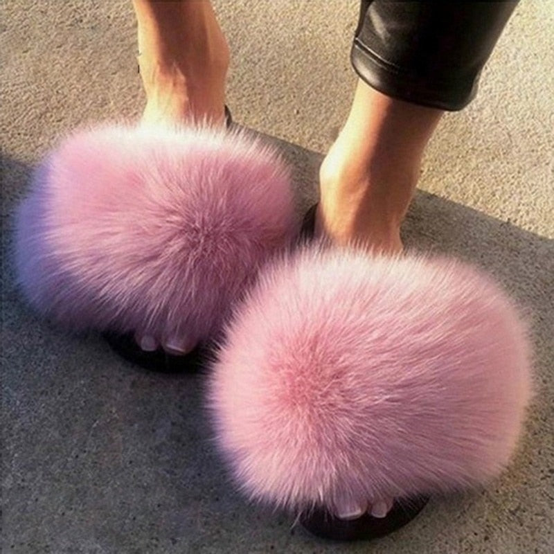 furry fluffy slippers
