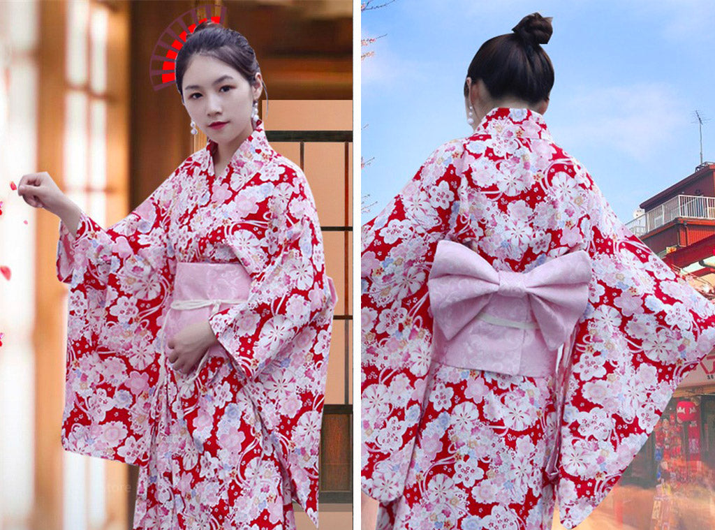 Yukata Traditionnel Kimono Femme