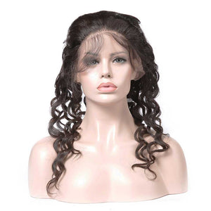 HJ Weave Beauty 360 Lace Frontal Human Hair Natural Wave