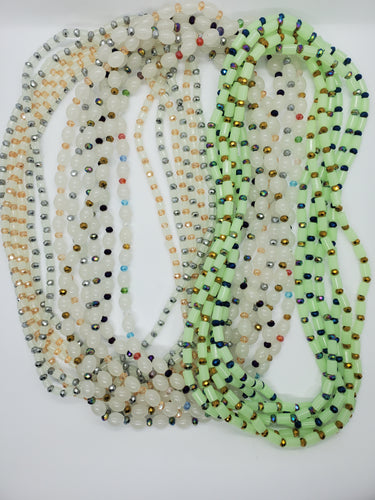 Ashanti White African Waist bead