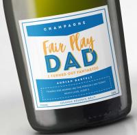 Personalised champagne for Fathers' Day