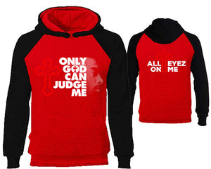 Only God Can Judge Me designer hoodies. Black Red Hoodie, hoodies for men, unisex hoodies