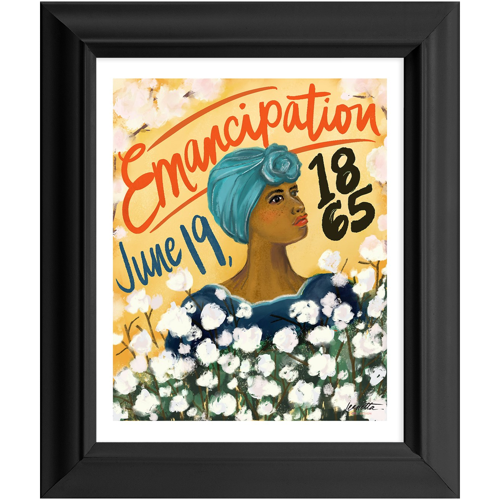 juneteenth framed 8x10 art print color option nett designs shop